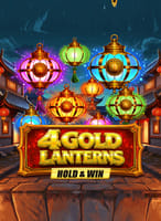 4 Gold Lanterns Hold & Win