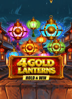 4 Gold Lanterns Hold & Win